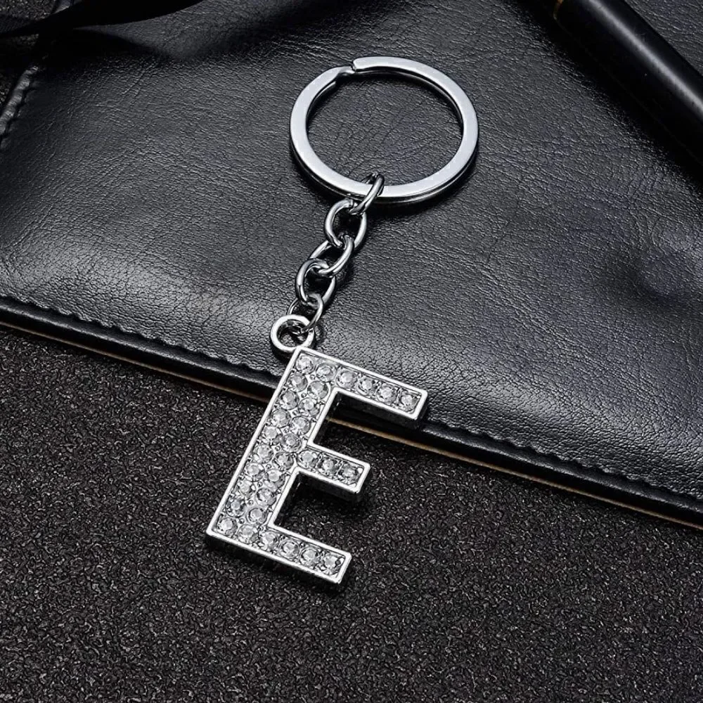 Initials Bedazzled Keychain